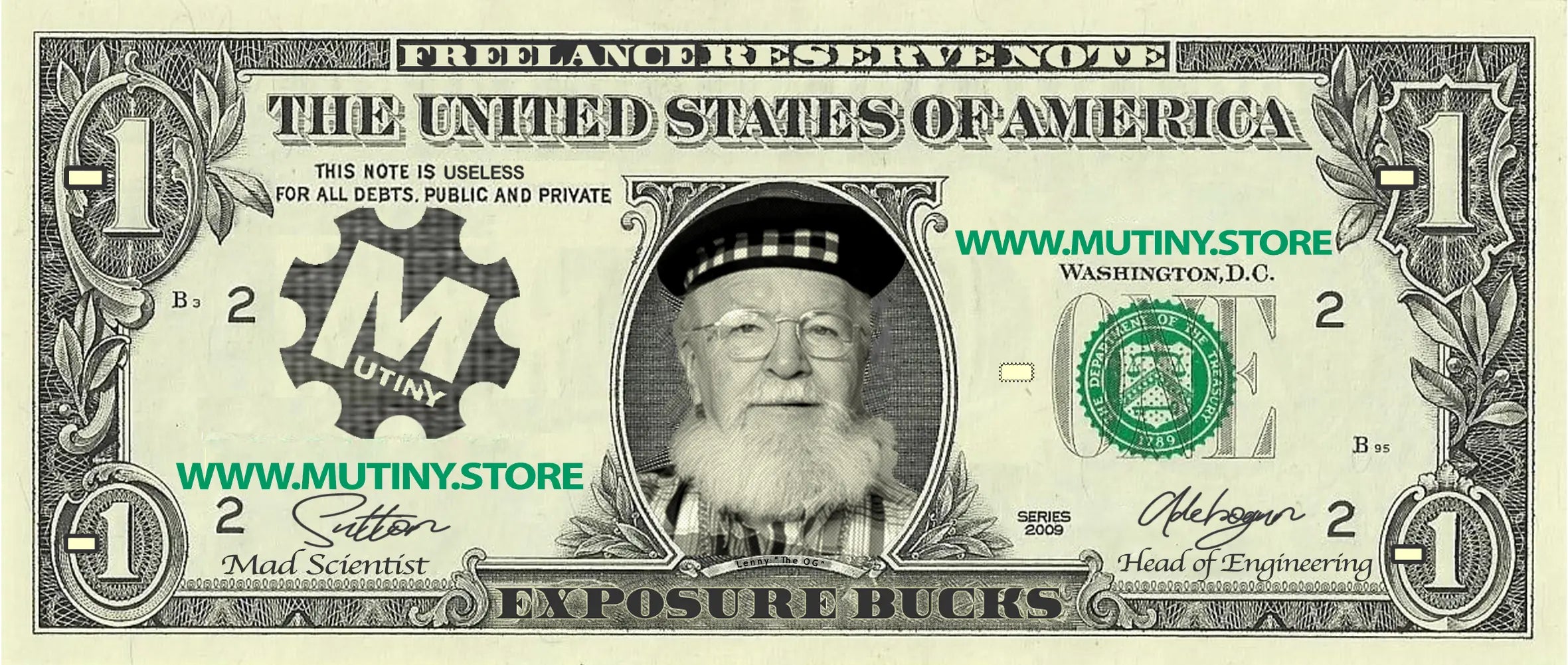 Exposure Bucks Freelance Sticker Product vendor