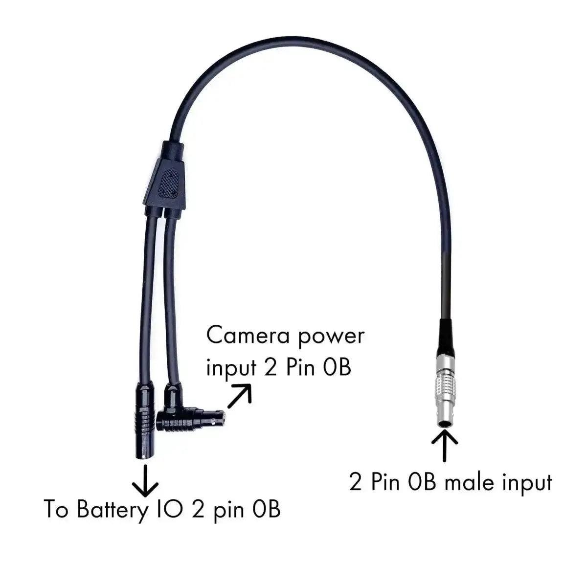 Battery IO DC Input Cable for Battery IO (for V1 V-Mount, Gold and MAX) - MUTINY