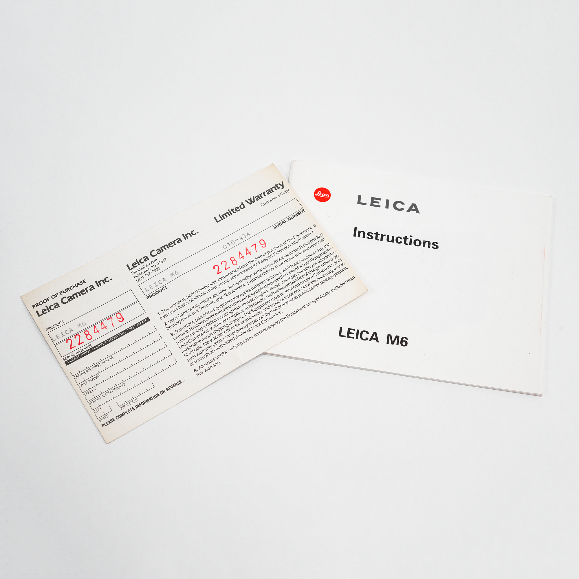 Leica M6 x0.72 Classic 1996 Black with box and paperwork