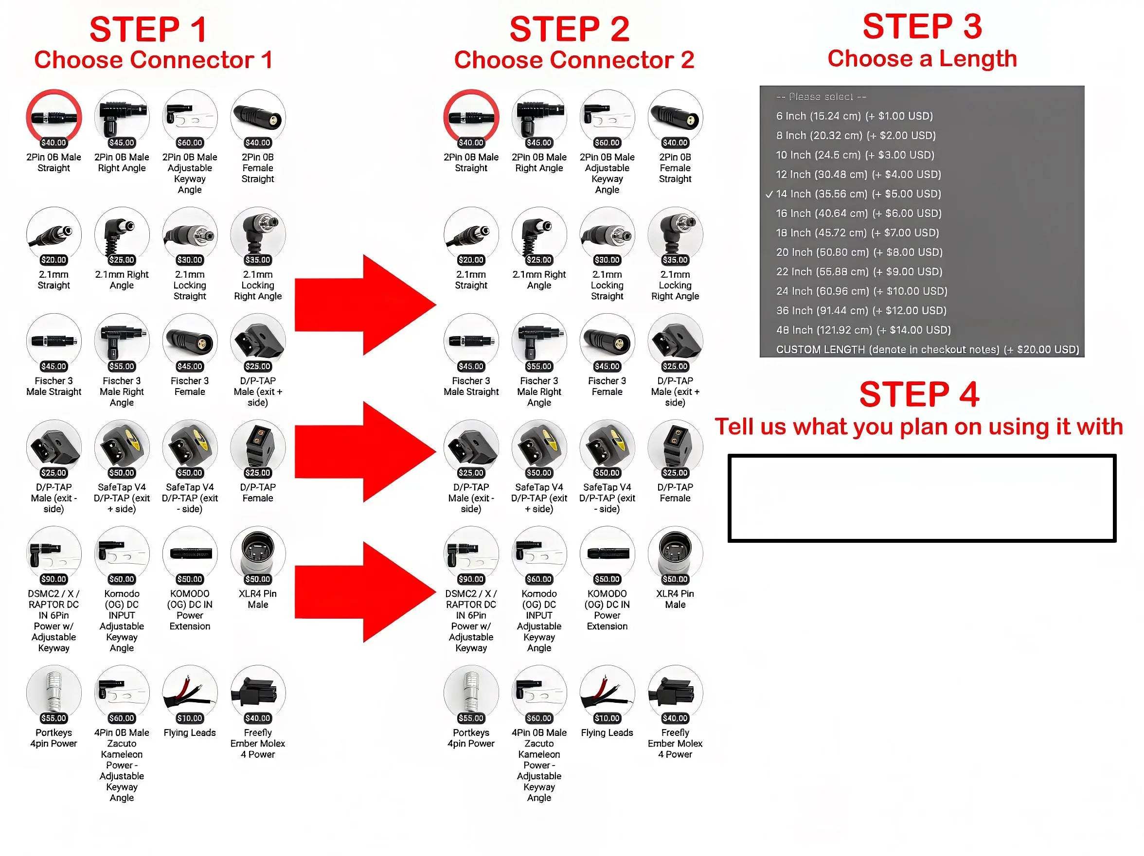 MUTINY Custom Power Cable Designer Product vendor