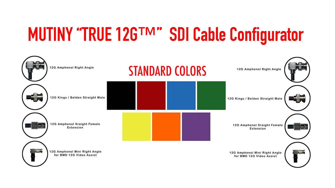 12G SDI Standard Cable Configurator - “TRUE 12G™ - MUTINY