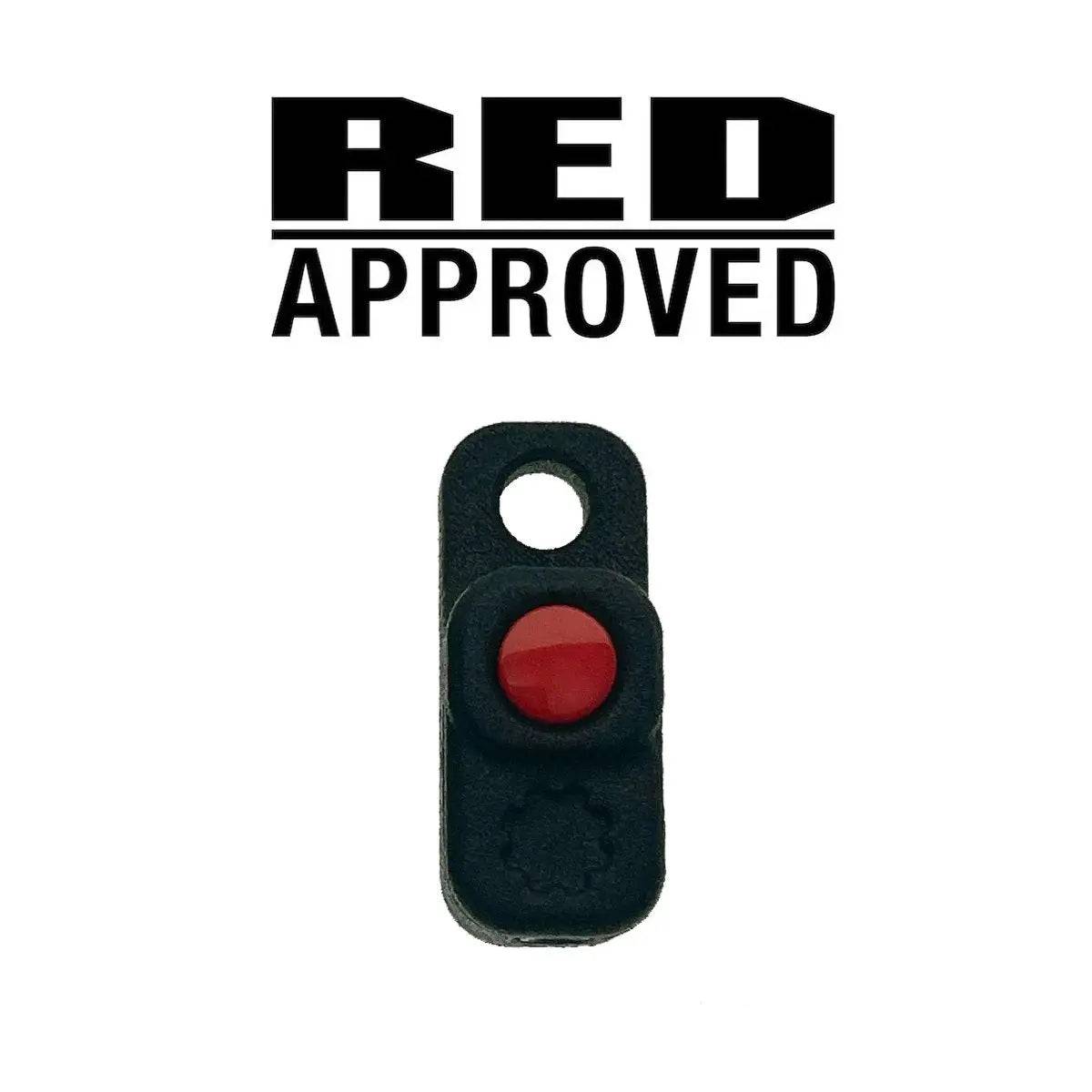 BOLT-ON V2 Micro R/S Button for (KOMODO / KOMODO X / V-RAPTOR / DSMC2*/ALEXA 35/etc) RED APPROVED